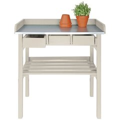 Садовый рабочий столик Esschert Design, белый CF29W цена и информация | Садовые столы, столики | pigu.lt