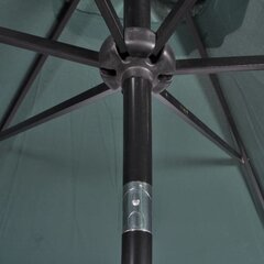 Уличный зонтик 240 см, зелёный цена и информация | Зонты, маркизы, стойки | pigu.lt