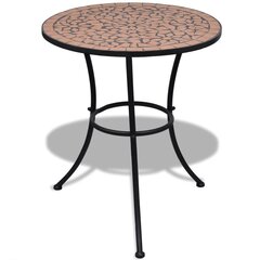 Кофейный столик с отделкой из мозаичной плитки, 60 см цена и информация | Садовые столы, столики | pigu.lt