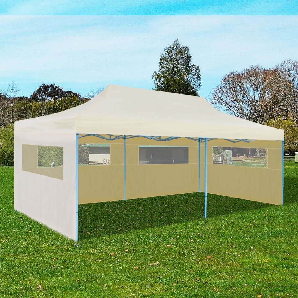 Pop-up sulankstoma palapinė VidaXL, 300x600 cm, balta цена и информация | Pavėsinės | pigu.lt