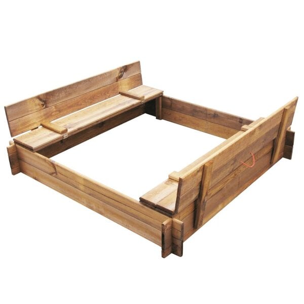 Smėlio dėžė, FSC impregnuota mediena, kvadratinė kaina | pigu.lt