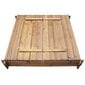 Smėlio dėžė, FSC impregnuota mediena, kvadratinė kaina ir informacija | Smėlio dėžės, smėlis | pigu.lt