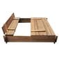 Smėlio dėžė, FSC impregnuota mediena, kvadratinė kaina ir informacija | Smėlio dėžės, smėlis | pigu.lt