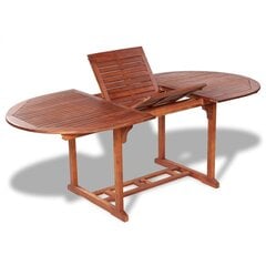 Lauko pietų išskleidžiamas stalas, akacijos mediena kaina ir informacija | Lauko stalai, staliukai | pigu.lt