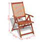 Lauko pietų kėdės, 2 vnt., akacijos mediena kaina ir informacija | Lauko kėdės, foteliai, pufai | pigu.lt