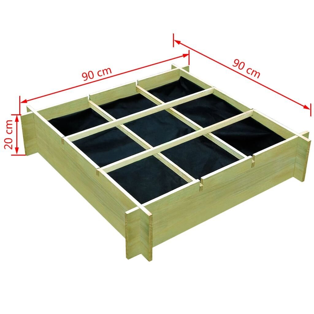 Dekoratyvinis vazonas, 90x90x20cm kaina ir informacija | Vazonai | pigu.lt