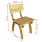 Sodo kėdė, impregnuota pušies mediena kaina ir informacija | Lauko kėdės, foteliai, pufai | pigu.lt