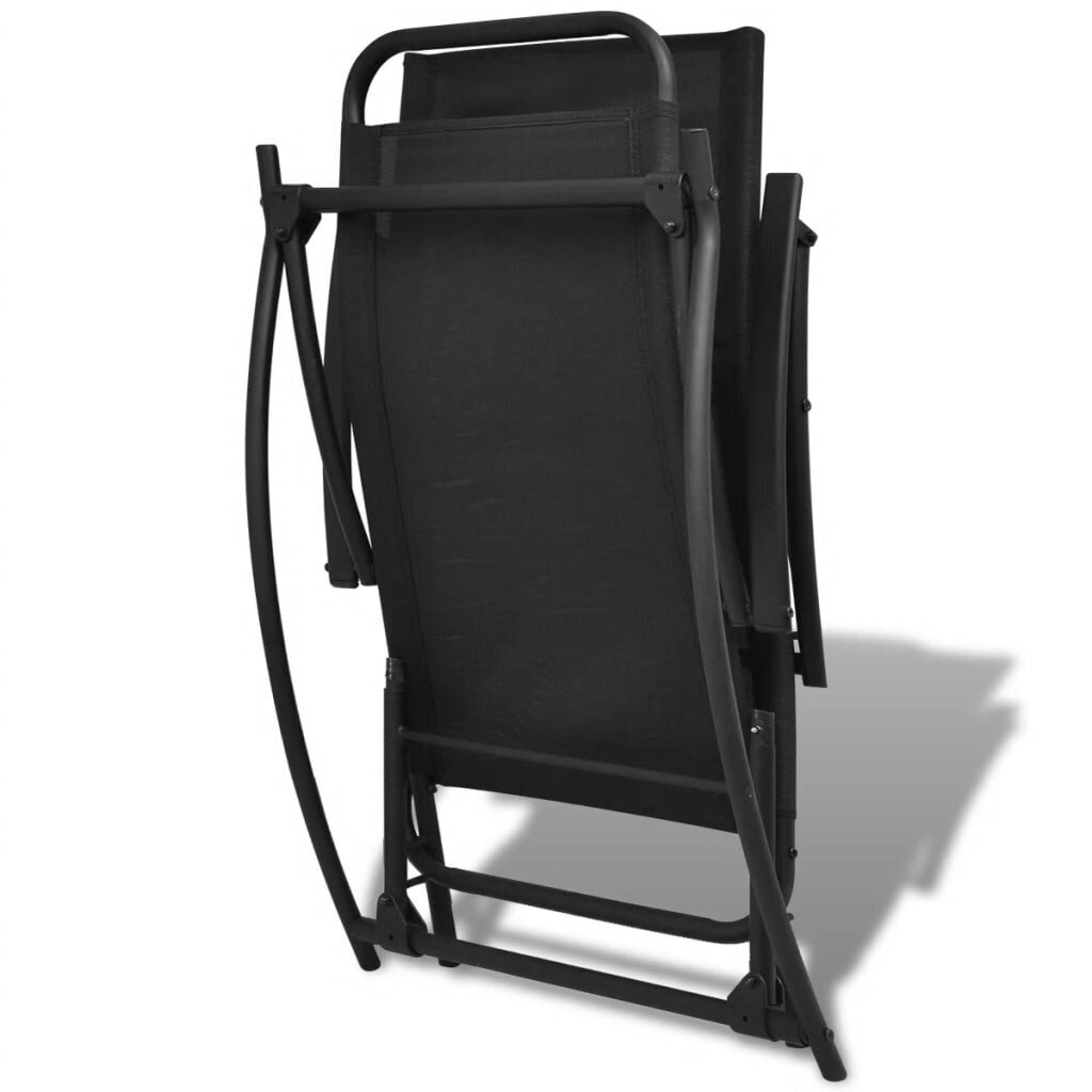 Sodo supamoji kėdė, juoda kaina ir informacija | Lauko kėdės, foteliai, pufai | pigu.lt