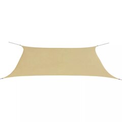 Тент, оксфордская ткань, прямоугольный, 4x6 м, бежевый цвет цена и информация | Зонты, маркизы, стойки | pigu.lt