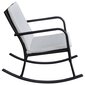 Supamoji lauko kėdė, juoda, sintetinis ratanas kaina ir informacija | Lauko kėdės, foteliai, pufai | pigu.lt
