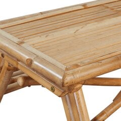 Стол для пикников, 120x120x75 см, коричневый цена и информация | Садовые столы, столики | pigu.lt