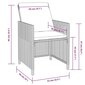 11 d. lauko baldų komplektas, juodas, poliuretanas, akacija kaina ir informacija | Lauko baldų komplektai | pigu.lt