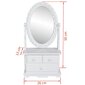 Medinė kosmetinė su veidrodžiu kaina ir informacija | Kosmetinės, veidrodėliai | pigu.lt