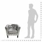 Krėslas česterfildas, sidabro spalvos kaina ir informacija | Svetainės foteliai | pigu.lt