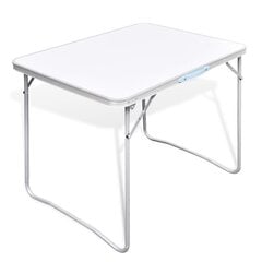 Складной стол для кемпинга с металлической рамой 80 x 60 см цена и информация | Туристическая мебель | pigu.lt