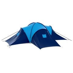 Палатка 9 для людей, полиэстер, синий, желтый цена и информация | Палатки | pigu.lt