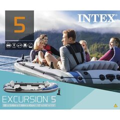 Pripučiama valtis su irklais ir pompa Intex Excursion 5, 455kg kaina ir informacija | Valtys ir baidarės | pigu.lt