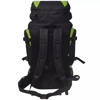 Походный рюкзак XXL, 75 л, черный и зеленый цена и информация | Туристические, походные рюкзаки | pigu.lt