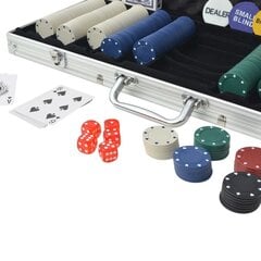 Pokerio rinkinys lagaminėlyje su 500 žetonų kaina ir informacija | Azartiniai žaidimai, pokeris | pigu.lt