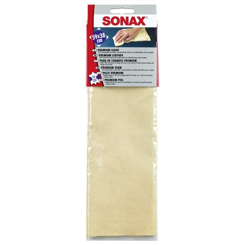 SONAX natūralios odos nusausinimo šluostė kaina ir informacija | Valymo šluostės, servetėlės | pigu.lt