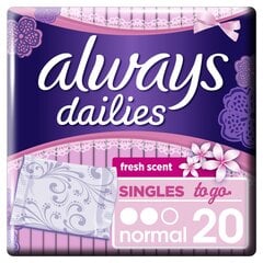 Higieniniai įklotai Always Dailies to Go Fresh Scent 20 vnt kaina ir informacija | Tamponai, higieniniai paketai, įklotai | pigu.lt