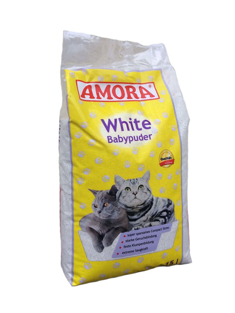 AMORA Baby Powder 15L цена и информация | Kraikas katėms | pigu.lt