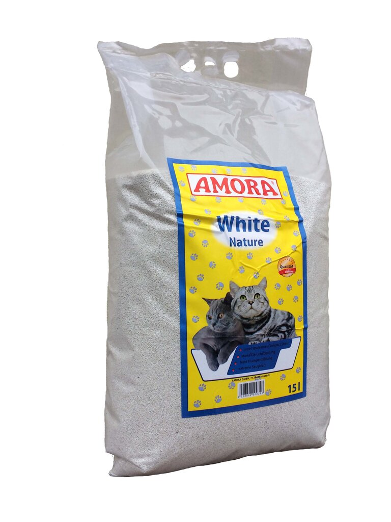 AMORA White Nature 15L kaina ir informacija | Kraikas katėms | pigu.lt