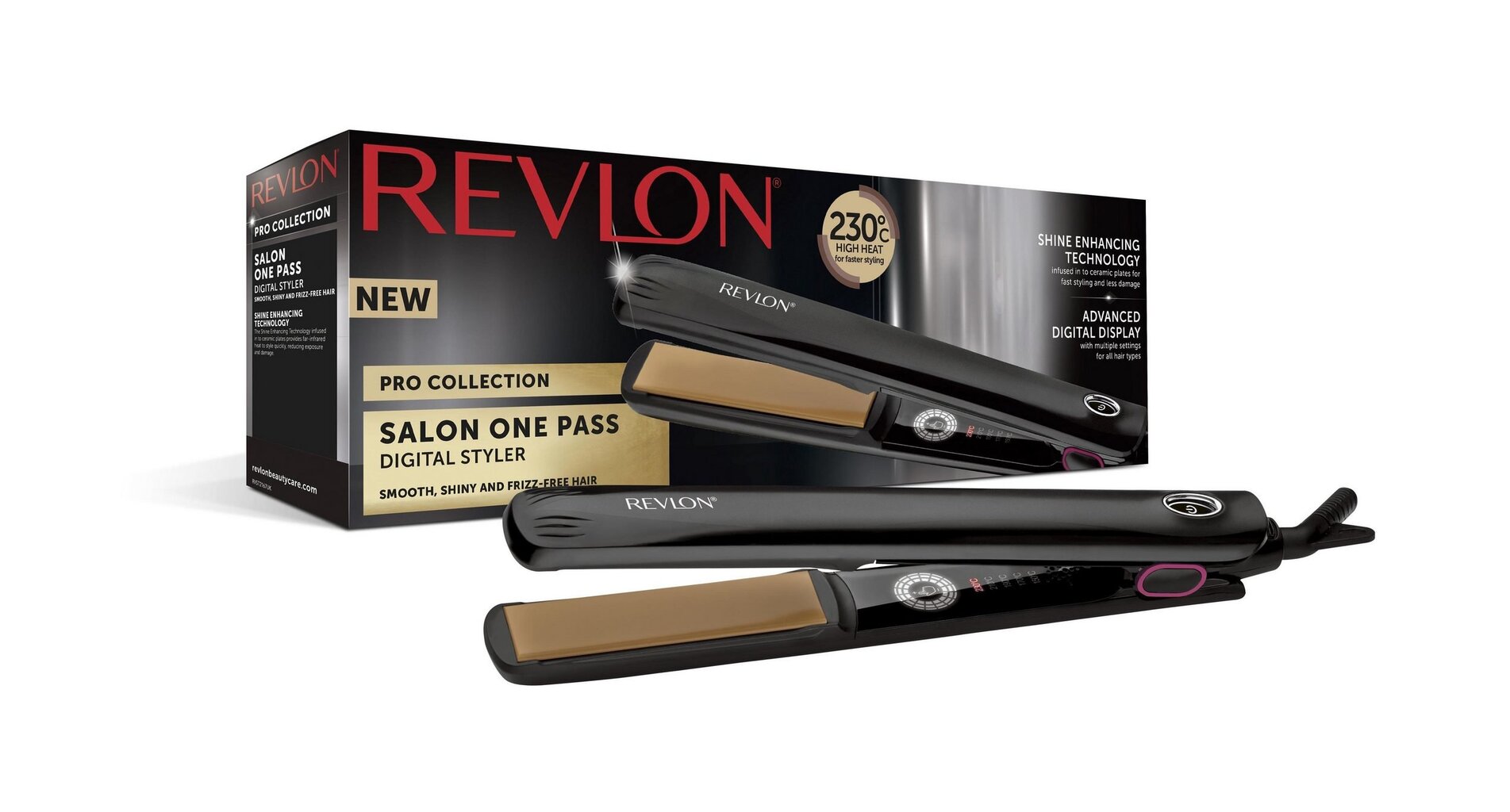 REVLON Pro Collection RVST2167E plaukų tiesintuvas kaina ir informacija | Plaukų formavimo ir tiesinimo prietaisai | pigu.lt