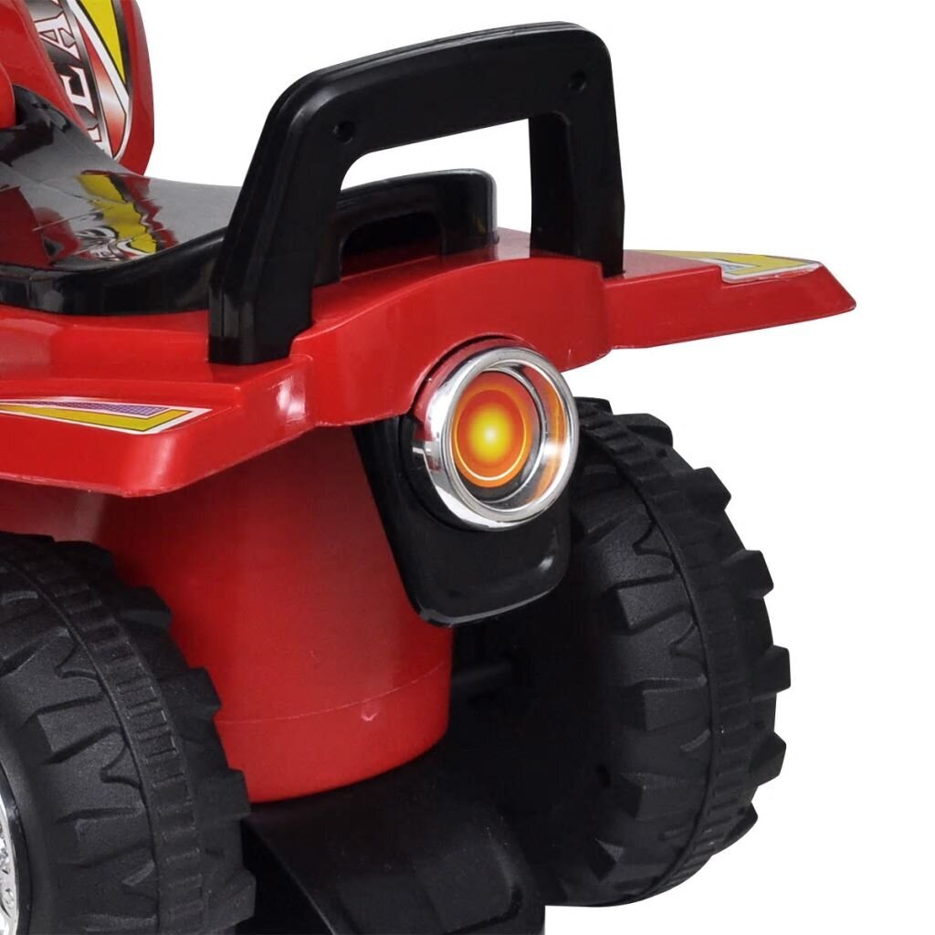 Vaikiškas keturratis motociklas su garsais ir švieselėmis, raudonas kaina ir informacija | Žaislai kūdikiams | pigu.lt