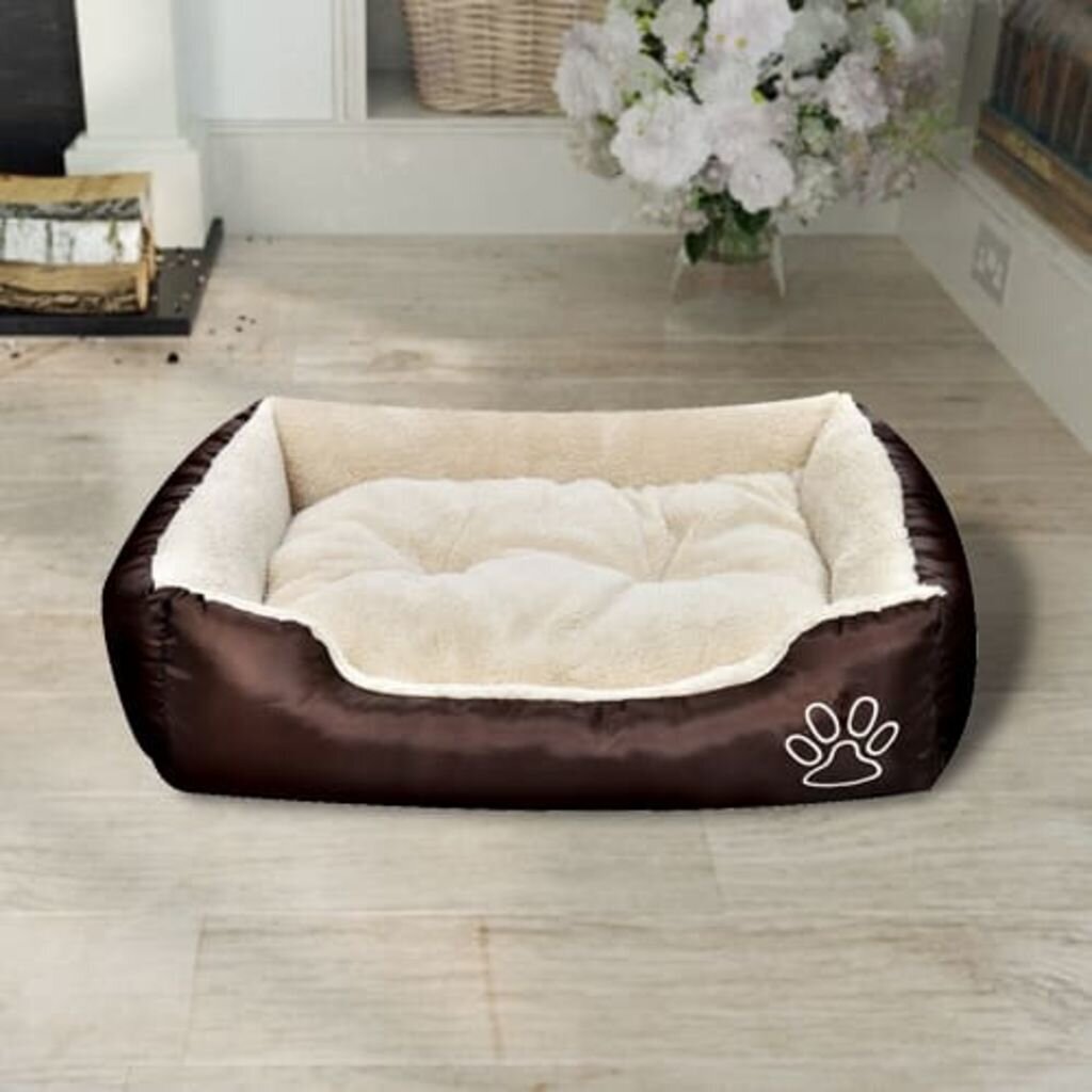 Šiltas guolis šunims su minkšta pagalvėle L kaina ir informacija | Guoliai, pagalvėlės | pigu.lt