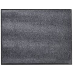 Pilkas PVC durų kilimėlis, 90 x 60 cm цена и информация | Придверные коврики | pigu.lt