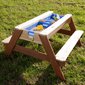 Axi stalas su skėčiu piknikui ant smėlio ar prie vandens kaina ir informacija | Vaikiškos kėdutės ir staliukai | pigu.lt