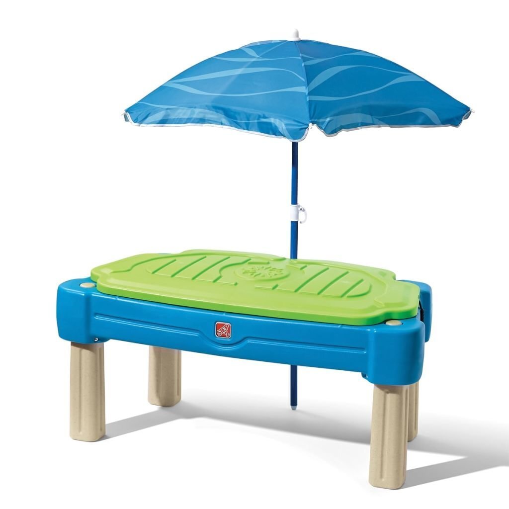Vandens pramogų stalas su smėlio dėže ir skėčiu 2in1 Step2 цена и информация | Vandens, smėlio ir paplūdimio žaislai | pigu.lt