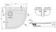 Dušo padėklas Sanplast Space Line BP-P/Space 80x90x3, spalva bahama šviesiai ruda kaina ir informacija | Dušo padėklai | pigu.lt