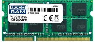 GoodRam W-LO16S08G kaina ir informacija | Operatyvioji atmintis (RAM) | pigu.lt