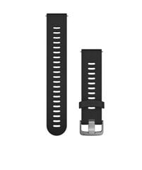 Garmin Forerunner 645 Greitai atsegamas laikrodžio dirželis, 20 mm, Juoda kaina ir informacija | Išmaniųjų laikrodžių ir apyrankių priedai | pigu.lt