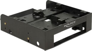 Delock 5.25″ Installation Frame for 1 x 3.5″ + 2 x 2.5″ hard drives (18000) kaina ir informacija | Komponentų priedai | pigu.lt