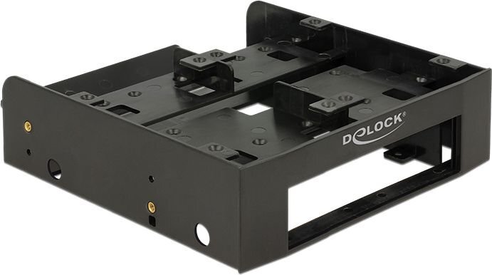 Delock 5.25″ Installation Frame for 1 x 3.5″ + 2 x 2.5″ hard drives (18000) цена и информация | Komponentų priedai | pigu.lt