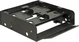 Delock 5.25″ Installation Frame for 1 x 3.5″ + 2 x 2.5″ hard drives (18000) kaina ir informacija | Komponentų priedai | pigu.lt