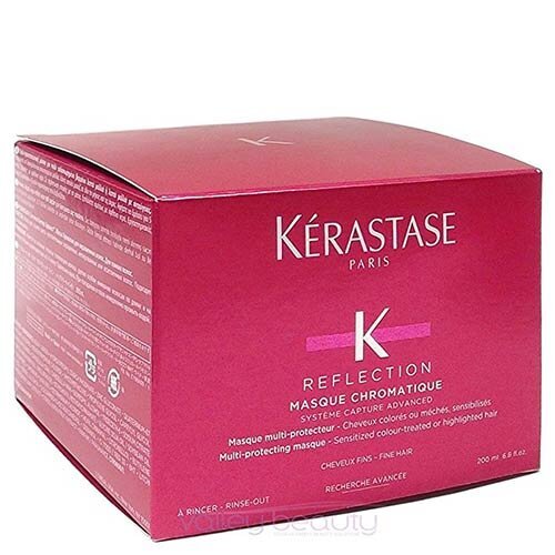 Plaukų kaukė dažytiems storiems plaukams Kerastase Reflection Chromatique Fine 200 ml kaina ir informacija | Priemonės plaukų stiprinimui | pigu.lt