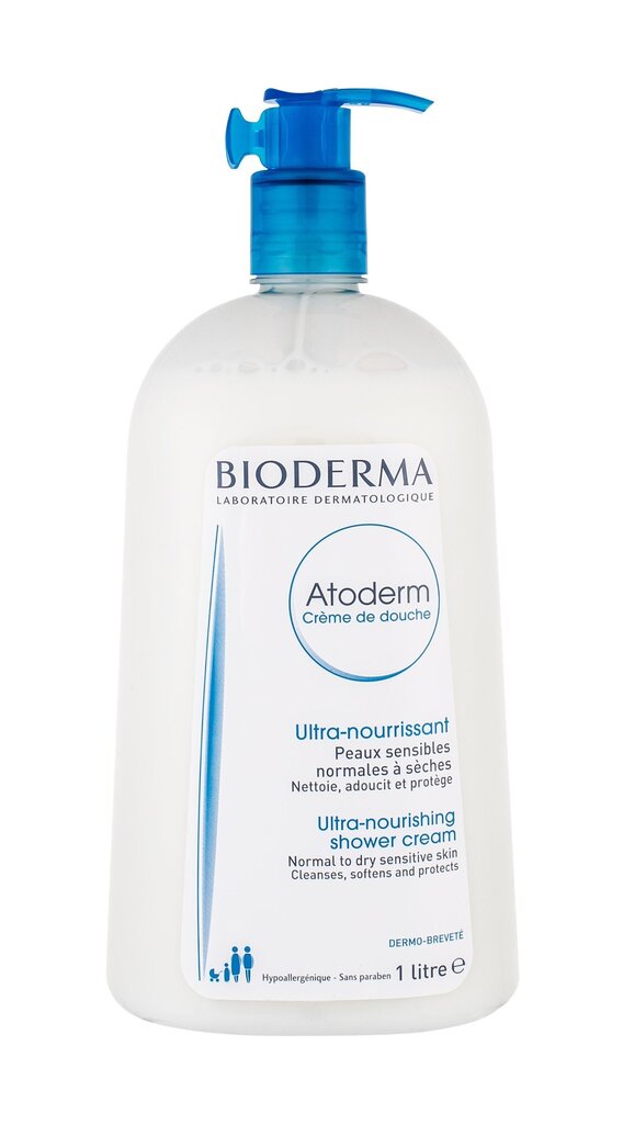 Maitinamasis kreminis prausiklis Bioderma Atoderm Ultra-Nourishing 1000 ml цена и информация | Dušo želė, aliejai | pigu.lt