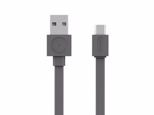 Allocacoc Cable USB kabelis microUSB Basic, 1,5 m, pilkas kaina ir informacija | Laidai telefonams | pigu.lt