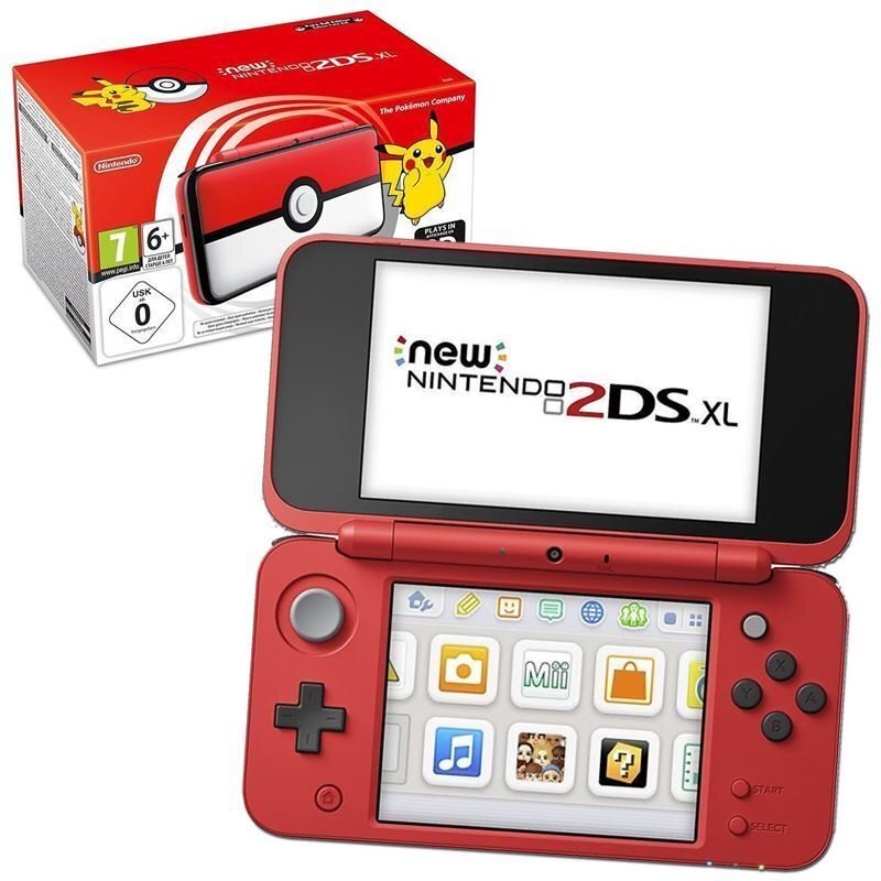 Nintendo 2DS XL Limited Edition Pokéball (2209666) цена и информация | Žaidimų konsolės | pigu.lt