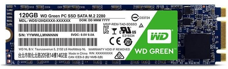 Western Digital Green 120GB SATA3 (WDS120G2G0B) kaina ir informacija | Vidiniai kietieji diskai (HDD, SSD, Hybrid) | pigu.lt