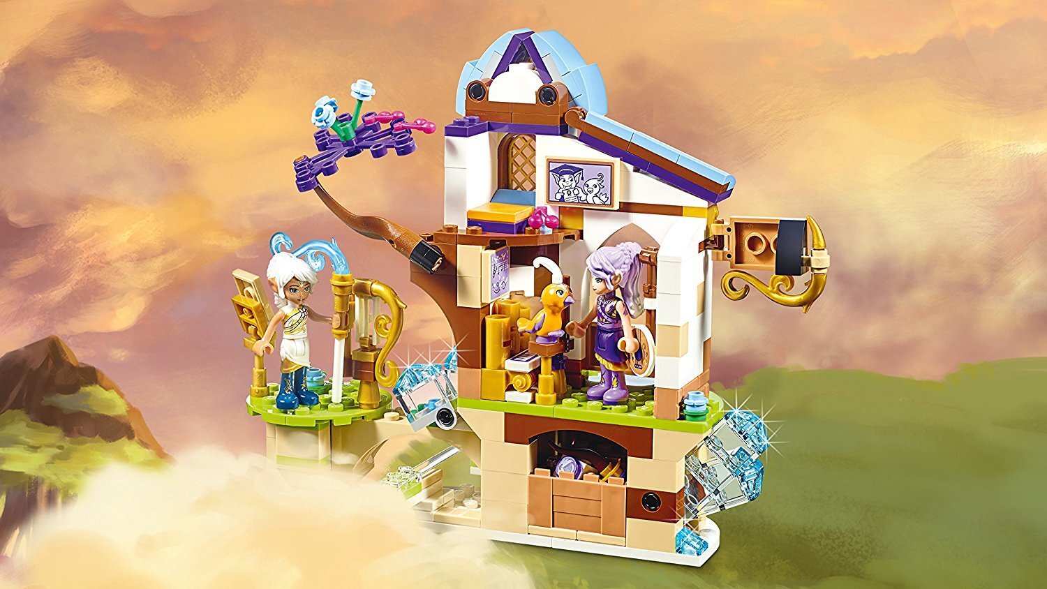 41193 LEGO® ELVES Aira ir drakonas, dainuojantis vėjas kaina ir informacija | Konstruktoriai ir kaladėlės | pigu.lt