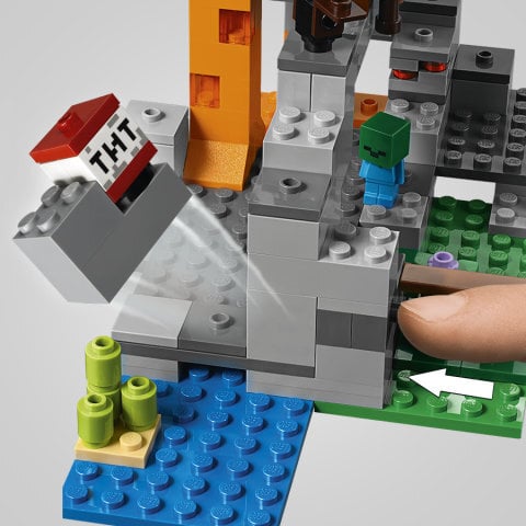 21141 LEGO® Minecraft Zombių ola kaina ir informacija | Konstruktoriai ir kaladėlės | pigu.lt