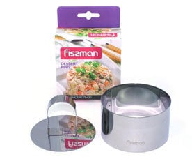 Fissman кулинарное кольцо с прессом, 10 x 4,5 см цена и информация | Формы, посуда для выпечки | pigu.lt