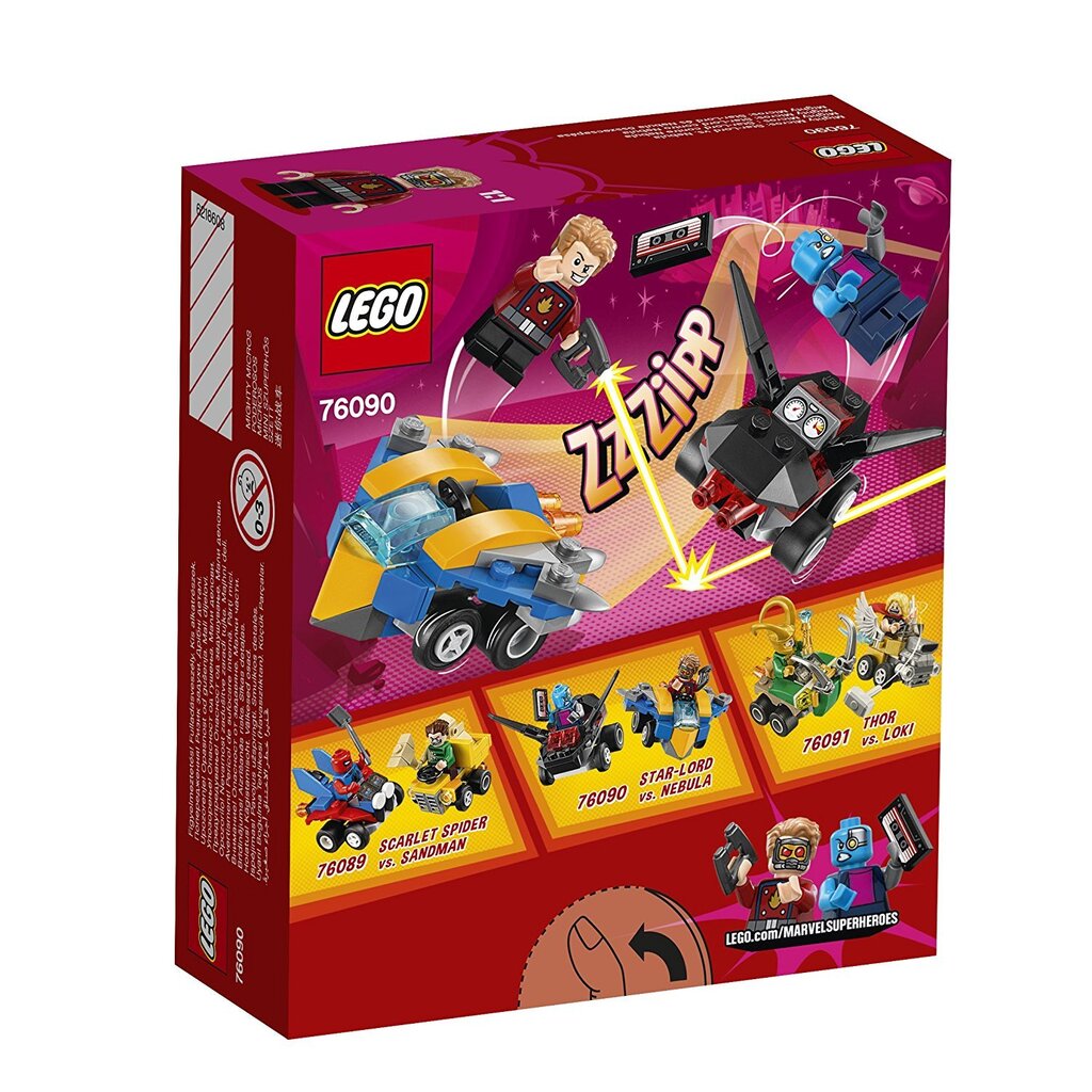 76090 LEGO® SUPER HEROES Galingi mažieji: Star-Lord prieš Nebula kaina ir informacija | Konstruktoriai ir kaladėlės | pigu.lt