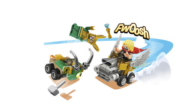 76091 LEGO® Super Heroes Galingi mažieji Toras prieš Loki цена и информация | Konstruktoriai ir kaladėlės | pigu.lt