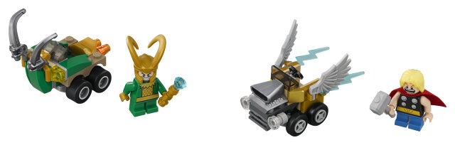 76091 LEGO® Super Heroes Galingi mažieji Toras prieš Loki kaina ir informacija | Konstruktoriai ir kaladėlės | pigu.lt
